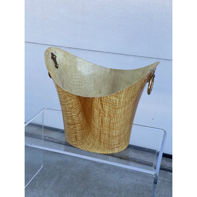 1950s 1950's Kimball Fiberglass Waste Basket /Ice Bucket For Sale - Image 5 of 12
