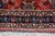 Vintage Hand-Knotted Oriental Wool Scatter Rug Mat Red Indigo Vase 2x2' For Sale - Image 10 of 12