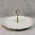 California Pottery Cream White Relish Dish Tray With Gold Metal Handle For Sale In Sacramento - Image 6 of 12