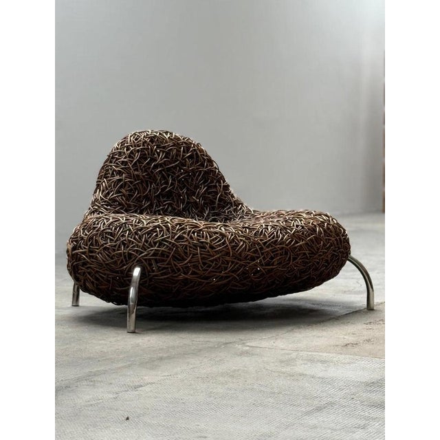 Absolutely stunning, very rare, and sculptural Nest Chair/Armchair, woven from thick wicker by Udom Udomsrianan & Planet...