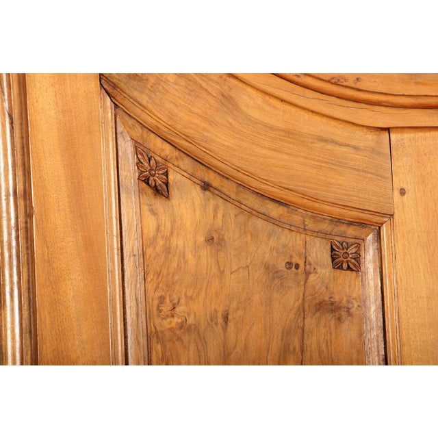 Wood Antique Louis XVI Baroque Cabinet in Walnut, 1780s For Sale - Image 7 of 18