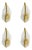 Murano Glass Wall Lighting attributed to Gaetano Sciolari, Italy, 1970s, Set of 4 For Sale