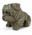 Vintage English Bulldog Garden Ornament Dog Statue With Weathered Patina For Sale - Image 4 of 12