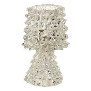 Rostrato Murano Glass and Brass Table Lamp from Barovier, Italy 1940s For Sale