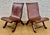 Wood Set of Spanish Oak Side Chairs by Pierre Lottier for Valenti, 1950s For Sale - Image 7 of 17