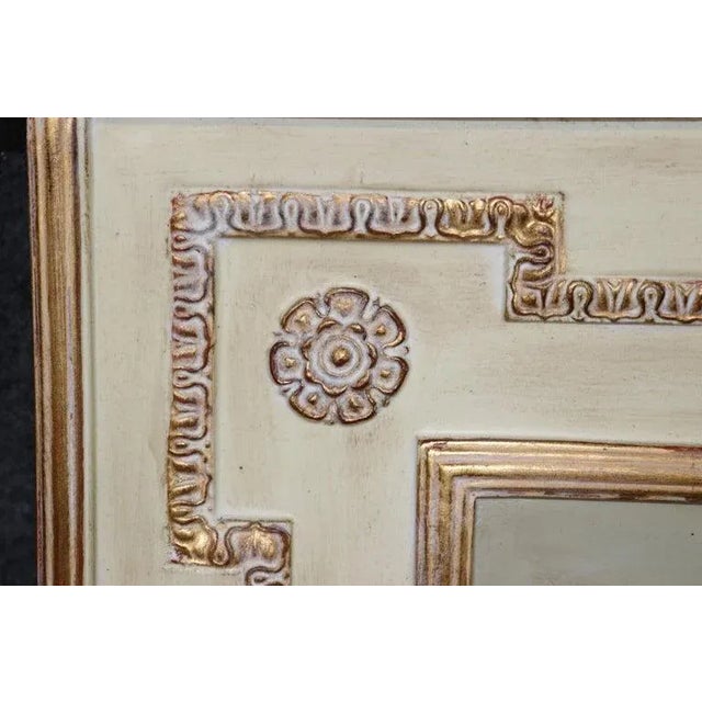 French Louis XV Carved and Painted Wall or Trumeau Mirror For Sale - Image 12 of 12