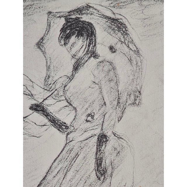 1910s After Claude Monet, Lady with Parasol, 1918, Lithograph For Sale - Image 5 of 12