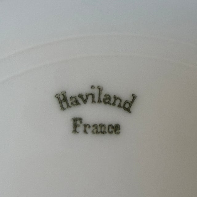 Antique Haviland Limoges European White & Gold Porcelain Dinnerware Set – Habsburg Austria & Racine Bavaria – - 43 pcs For Sale - Image 14 of 17