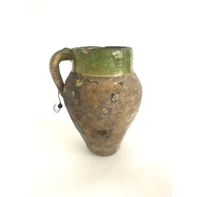 Rustic European Turkish Glazed Earthenware Pot For Sale - Image 3 of 9