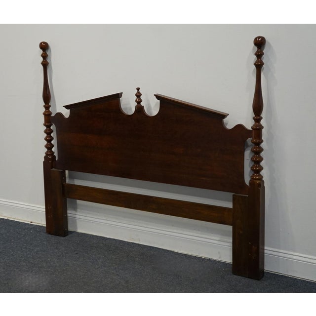 CRESENT FURNITURE Solid Cherry Traditional Style Queen Size Pediment Headboard 53" High 63.75" Wide 1.75" Deep We...