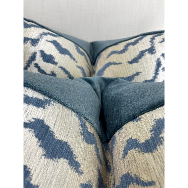 Transitional Kravet Design Tiger Chenille 22" Pillows- a Pair For Sale - Image 3 of 5