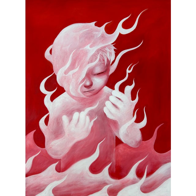 Washed, Acrylic on Canvas, Felix Abcede (2025) For Sale