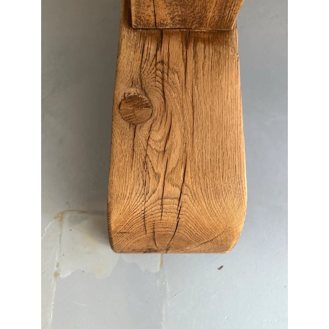 Early 1900s Belgian Oak Monastery Trestle Dining Table For Sale - Image 10 of 12