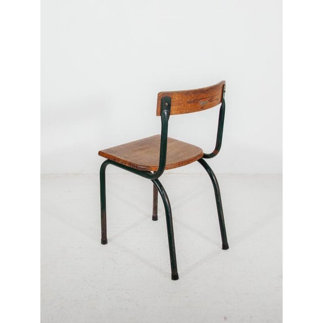 Mid-Century Modern Industrial School Chair by Willy Van Der Meeren for Tubax, 1950s For Sale - Image 9 of 12
