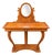 Cherrywood Console Dressing Table with Adjustable Oval Mirror, 1970s For Sale