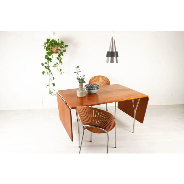 Vintage Danish Teak Drop Leaf Dining Table, 1950s For Sale - Image 17 of 18