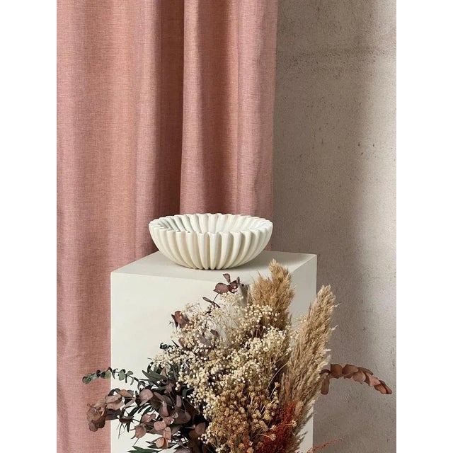 Not Yet Made - Made To Order Lotuso Ecru Ceramic Decorative Bowl by Simone & Marcel For Sale - Image 5 of 6