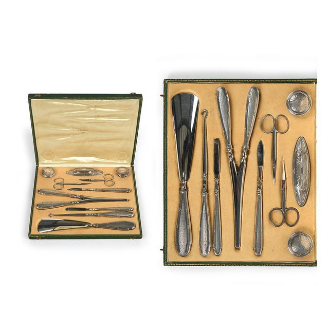 Antique Silver Toiletry Set For Sale - Image 3 of 7