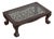 Large Clawfoot Glass Top Coffee Cocktail Table For Sale