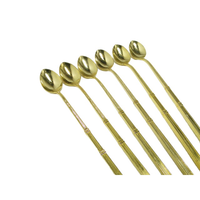 Vintage Cocktail Spoons from Prima, 1950s, Set of 6 For Sale - Image 10 of 11