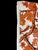 Chinoiserie Brooke Cadwallader Rare Cotton Orange, and White Chinoiserie Fabric La Casa De Los Gallos. 2 Yds For Sale - Image 3 of 7