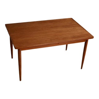 Danish Dining Table in Teak With Pull Out Leaves 1960s For Sale