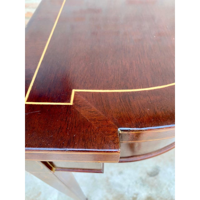 Early 20th Century Elisabeth Console in Mahogany Wood For Sale - Image 14 of 18