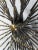 1960s Vintage Ron Schmidt Iron and Brass Pinwheel Sunburst Nail Wall Sculpture For Sale - Image 10 of 12