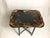 Campaign Vintage Hand Painted Floral Tray Table Signed Gv Veghte 1958 For Sale - Image 3 of 10