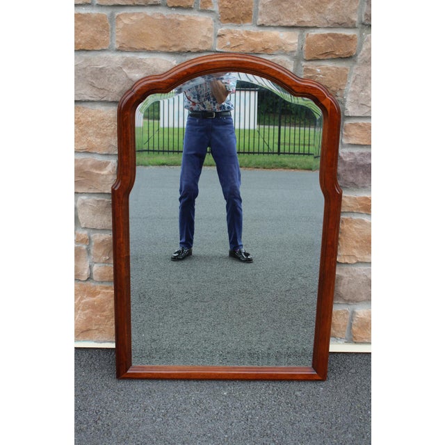 Pennsylvania House Mahogany Beveled-Edge Mirror For Sale - Image 14 of 14