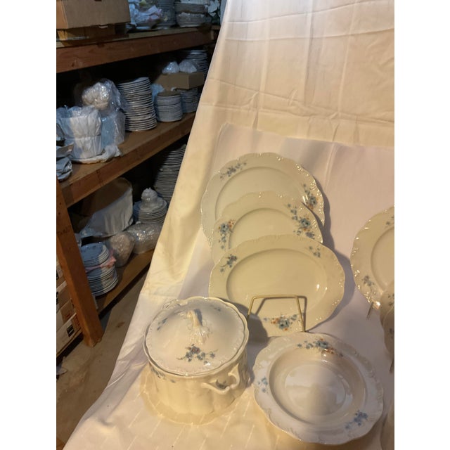 1980s New 1980s Porcelain With Flowering Branch - Set of 50 Pieces For Sale - Image 5 of 18