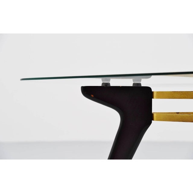 1950s Coffee Table in the style of Alfred Hendrickx, Belgium, 1958 For Sale - Image 5 of 11