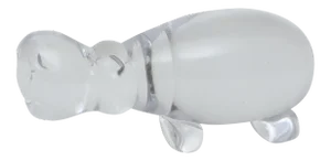 Vtg 60s Modernist Folke Walving MALERAS hippopotamus Crystal Glass Sculpture Sweden