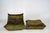 Togo Lounge Chair and Khaki Velvet by Michel Ducaroy for Ligne Roset, 1973, Set of 2 For Sale - Image 13 of 18