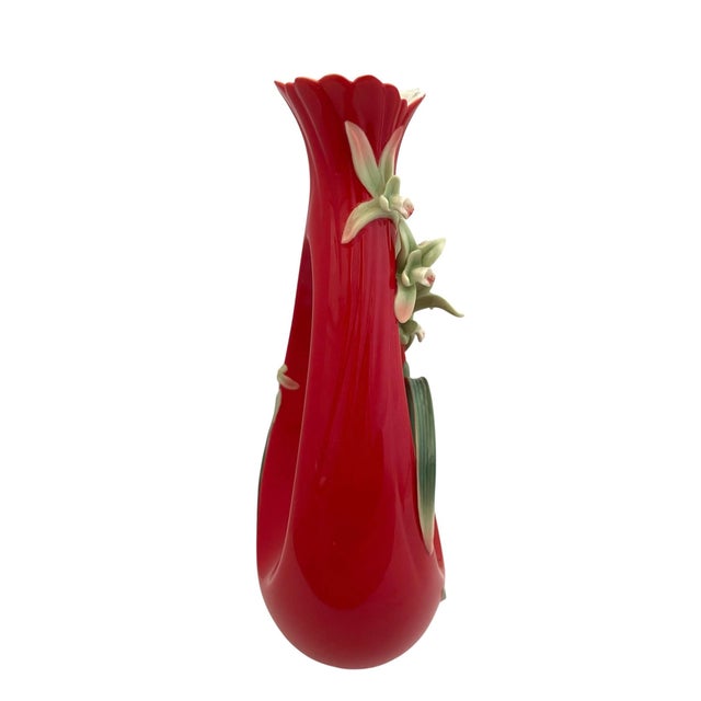 Art Nouveau Franz Faber Cymbidum Vase Fz03036 Happy Shen Yong 2013 Privilege Club For Sale - Image 3 of 8