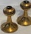 1970s Pair of Pentti Sarpaneva Turun Hopea, Finland “Pitsi”- Lace Gilt Bronze Brutalist Candle Holders For Sale - Image 5 of 7