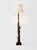 Chinoiserie Vintage Chinoiserie - Intricately Hand Carved Double Guardian Lions (Shishi) Floor Lamp With Helix/Barley Twist Top Section Floor Lamp For Sale - Image 3 of 12