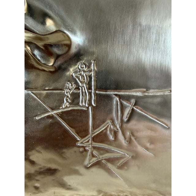 1970s Limited Edition Brass Crucifixion Relief For Sale - Image 5 of 10