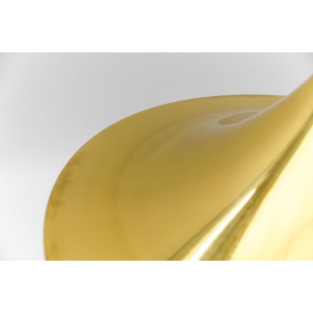 Large Gold Semi Pendant Lamp by Claus Bonderup & Torsten Thorup for Fog & Mørup, 1970s For Sale - Image 12 of 14