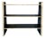 Italian Art Deco Style Parchment and Black Lacquer Bookcase, 1980s For Sale