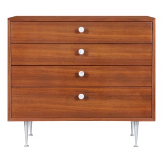 1950s George Nelson Walnut Thin Edge Chest of Drawers for Herman Miller For Sale