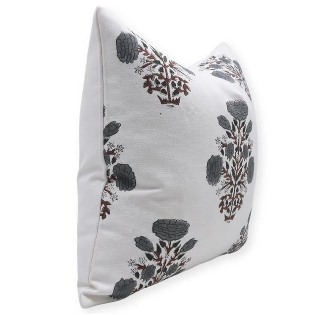 Celebrate timeless craftsmanship with this block print handmade cushion cover in the elegant "Swadesh" design. Printed on...