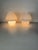 Set of two Venetian Murano glass bedside lamps, 1960 Intact and in good condition, E14 bulbs. Height: 27 cm Diameter: 25...