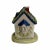 Staffordshire Early 20th Century Painted Cottage Bank With Blue Roof For Sale - Image 4 of 8
