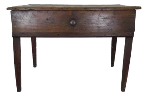 19th Century Chestnut Game Farm Table with Drawer