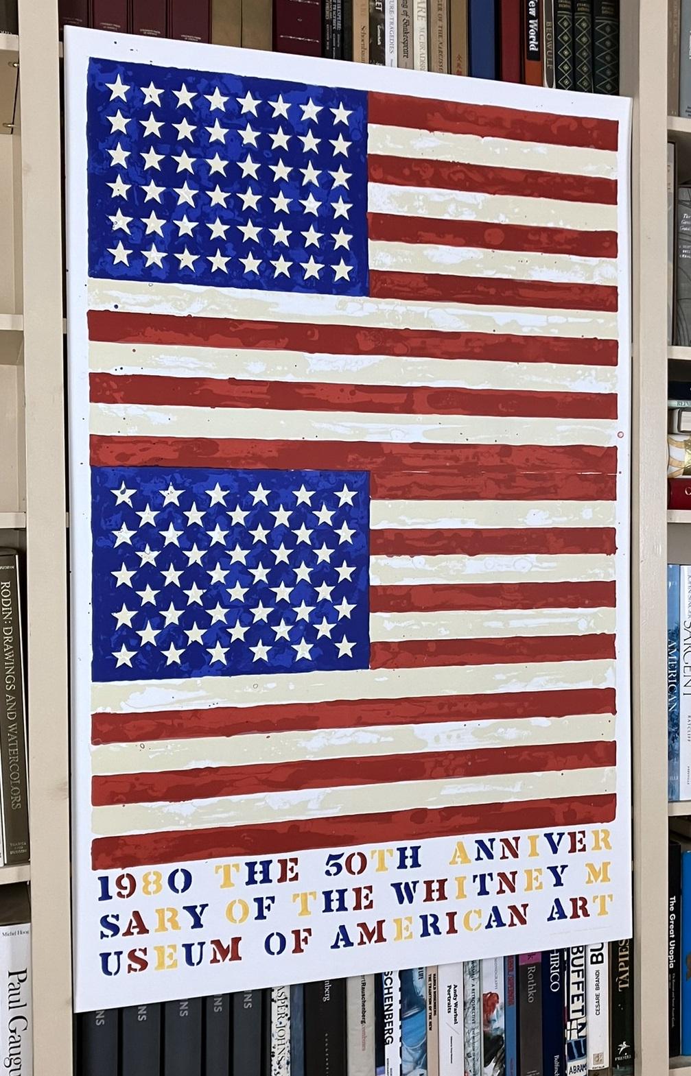Jasper Johns Two Flags 1980 Original 50th Anniversary of the