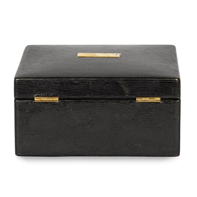 20th Century Leather Jewellery Box, 1920s For Sale - Image 3 of 18
