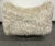 Mid-Century Modern Low Slung Vintage Swivel Chair in New Fur For Sale - Image 3 of 7
