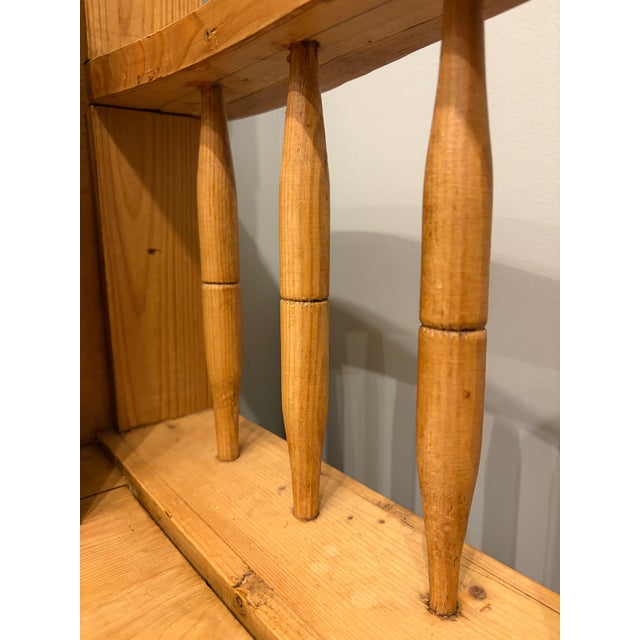 Antique English Pine Bench W/ Storage For Sale - Image 9 of 10