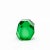 Green Hand-Blown Murano Diamond Sculpture For Sale - Image 8 of 8